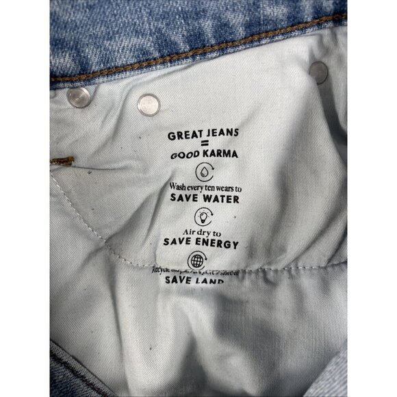 J.Crew Skinny Flare Jeans High-Rise Re-imagined Denim Blue Y2K Women's Sz 29 T - Picture 10 of 11